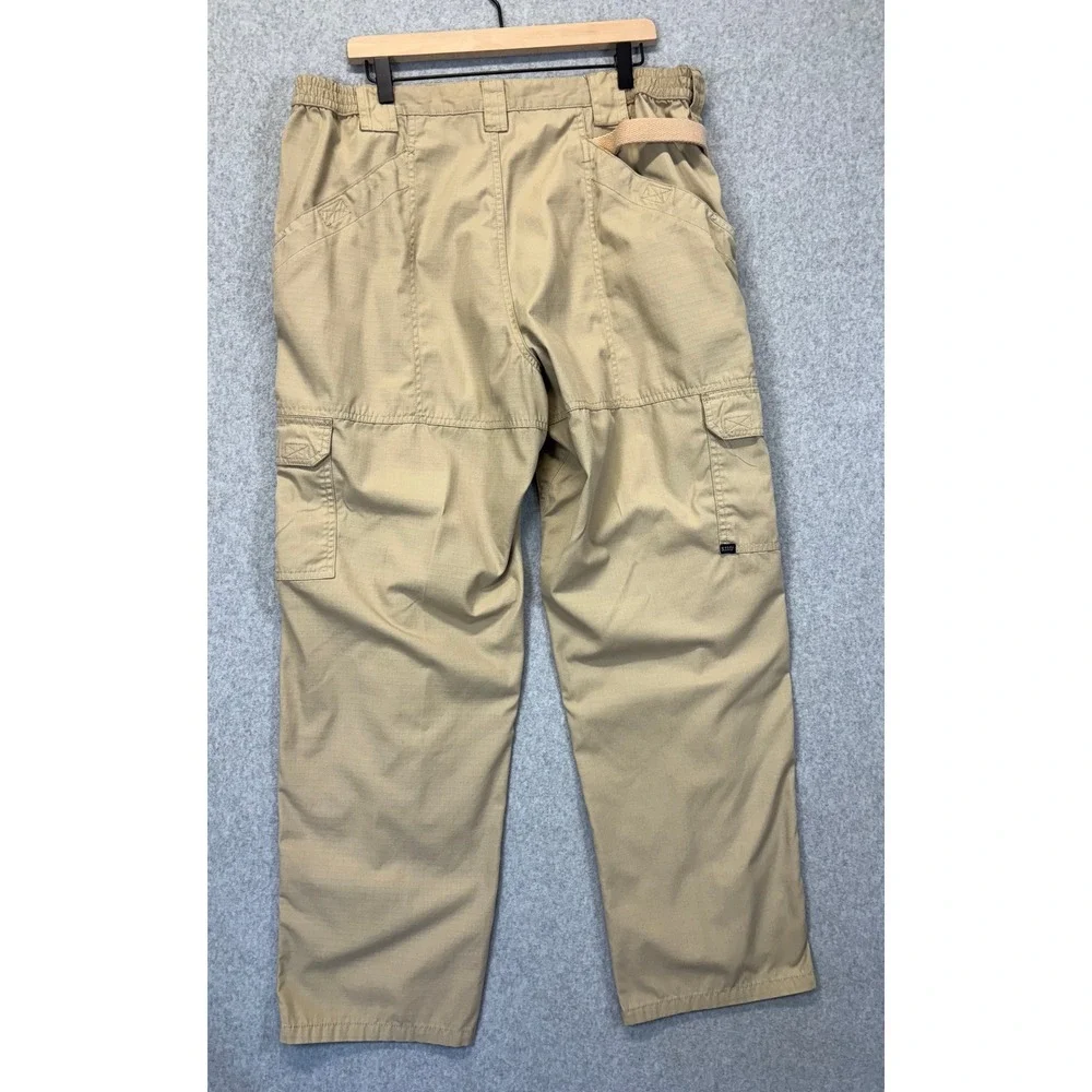 5.11 Tactical Series Mens Cargo Pants Khaki Tan Ripstop Utility Trousers 40x32